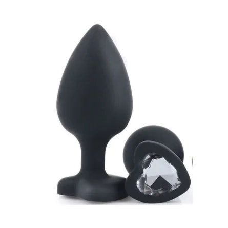 plug anal silicona strass