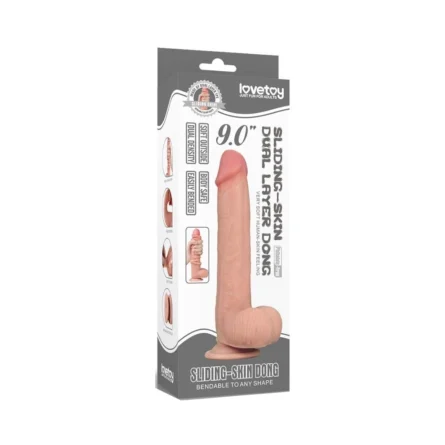 dildo Lovetoy 9'' sliding skin