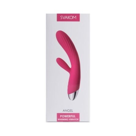 svakom angel vibrador rabbit punto g y clítoris con calor