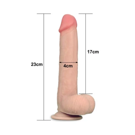 dildo Lovetoy 9'' sliding skin