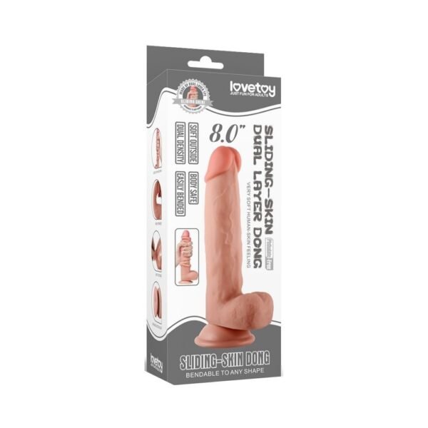 dildo Lovetoy 8'' Sliding Skin