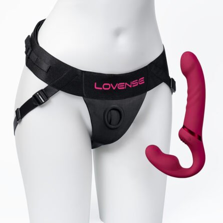 lovense lapis harness dildo strapless doble extremo argentina