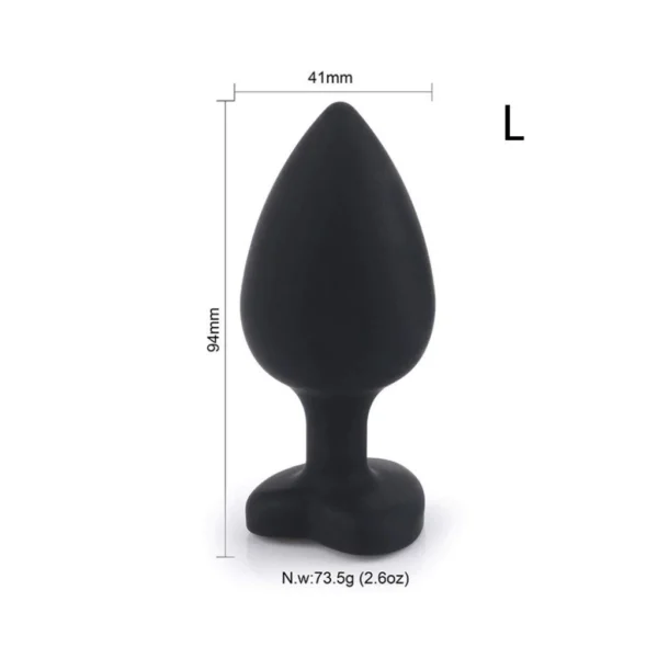 plug anal silicona strass