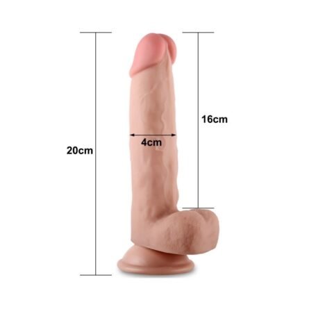 dildo Lovetoy 8'' Sliding Skin