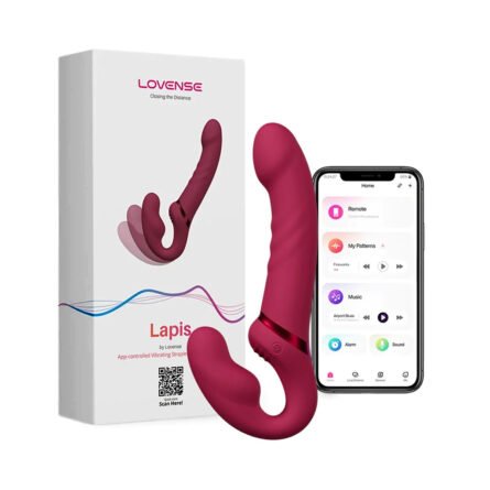 lovense lapis harness dildo strapless doble extremo argentina