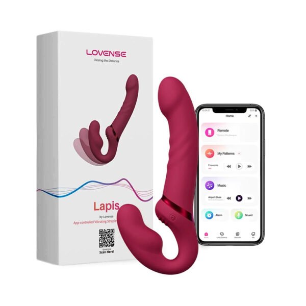 lovense lapis harness dildo strapless doble extremo argentina