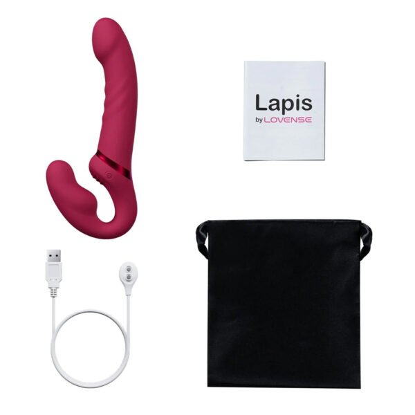 lovense lapis harness dildo strapless doble extremo argentina